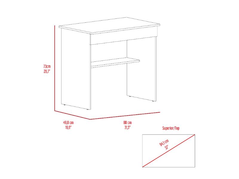 Escritorio Ohio Cajon  Blanco Arupo