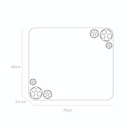 Espejo Rectangular Tory con bordes redondeados LED + Touch