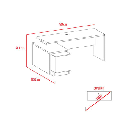 Escritorio Office 14  Duna +  Plomo