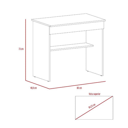 Escritorio Ohio Z80 Cajon  Blanco Duna