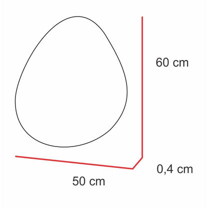 Espejo Gocce, con formas en gotas - VIRTUAL MUEBLES