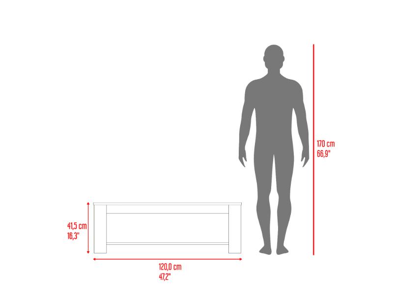 Mesa de Centro Cecil  Wengue Fresno