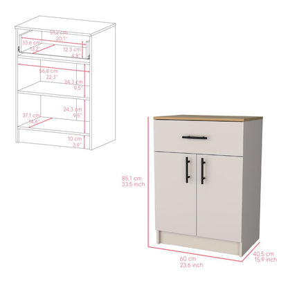 Mesa Auxiliar de Cocina Mayorca Capri y Fresno Eu