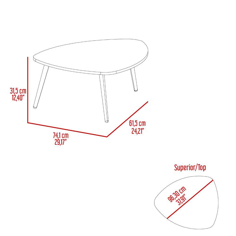 Mesa de centro Baja Narvik  Blanco