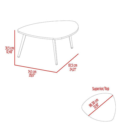 Mesa de centro Baja Narvik  Blanco