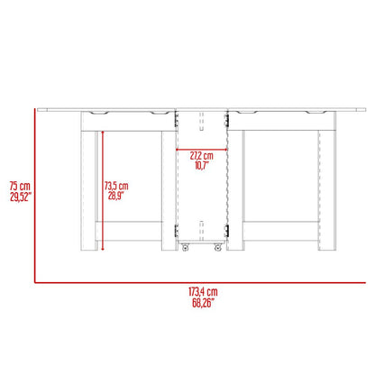Alacena Multiusos Luciana Fresno y Blanco