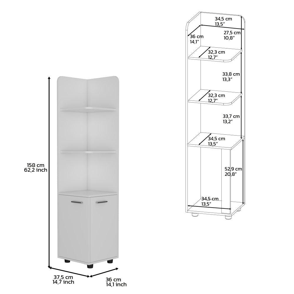 Mueble Esquinero Malibu Blanco
