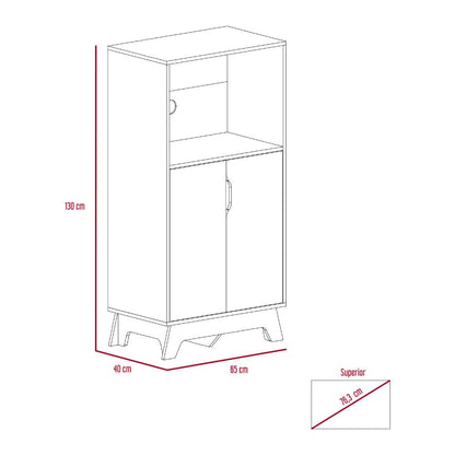 Mueble Microondas Bajo Lussano 130X65  Duna Blanco