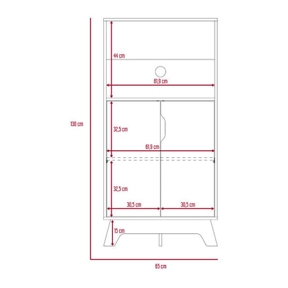 Mueble Microondas Bajo Lussano   Blanco Duna