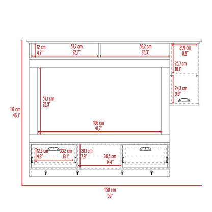Tocador o Mueble Barberia Waltz  Nogal