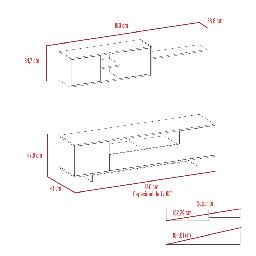 Mesa Para Tv Agata Blanco
