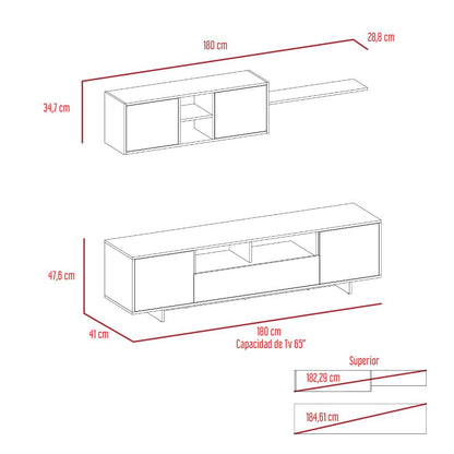 Mesa Para Tv Agata Blanco