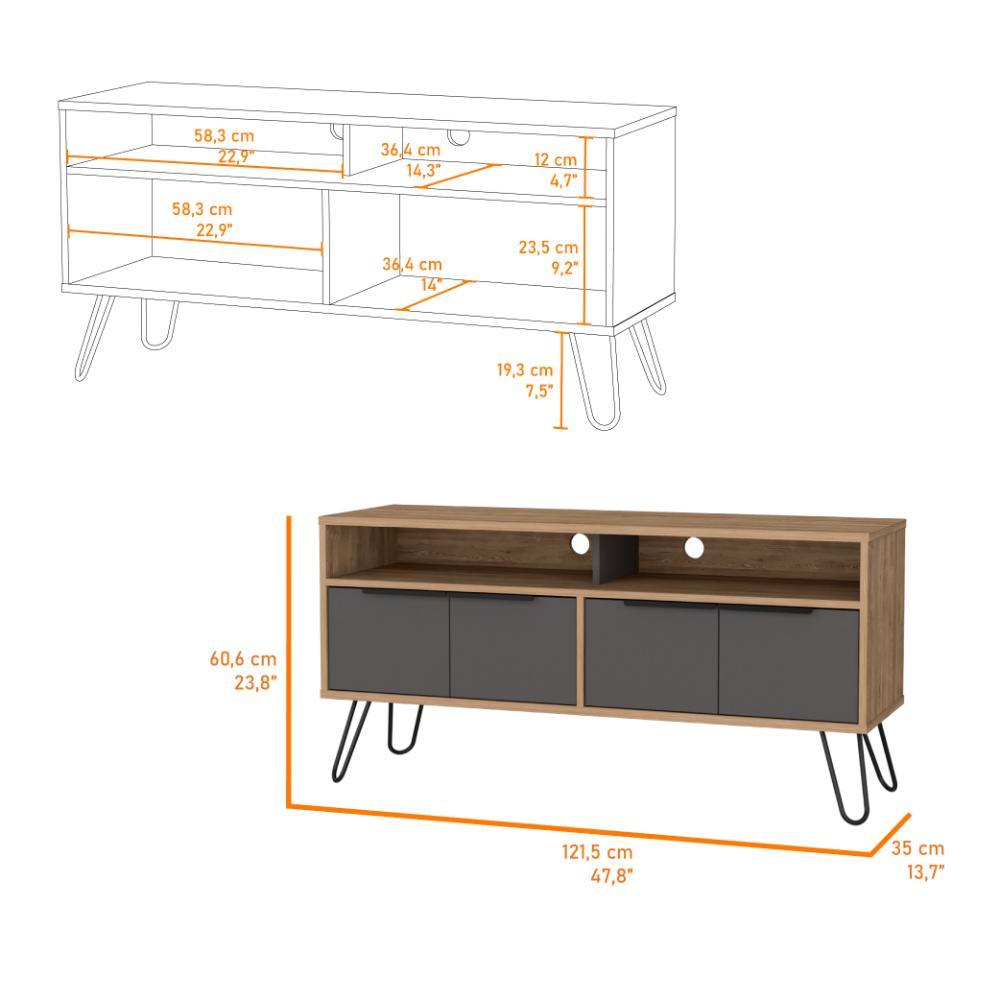 Mesa Para Tv Vegas Miel y Plomo