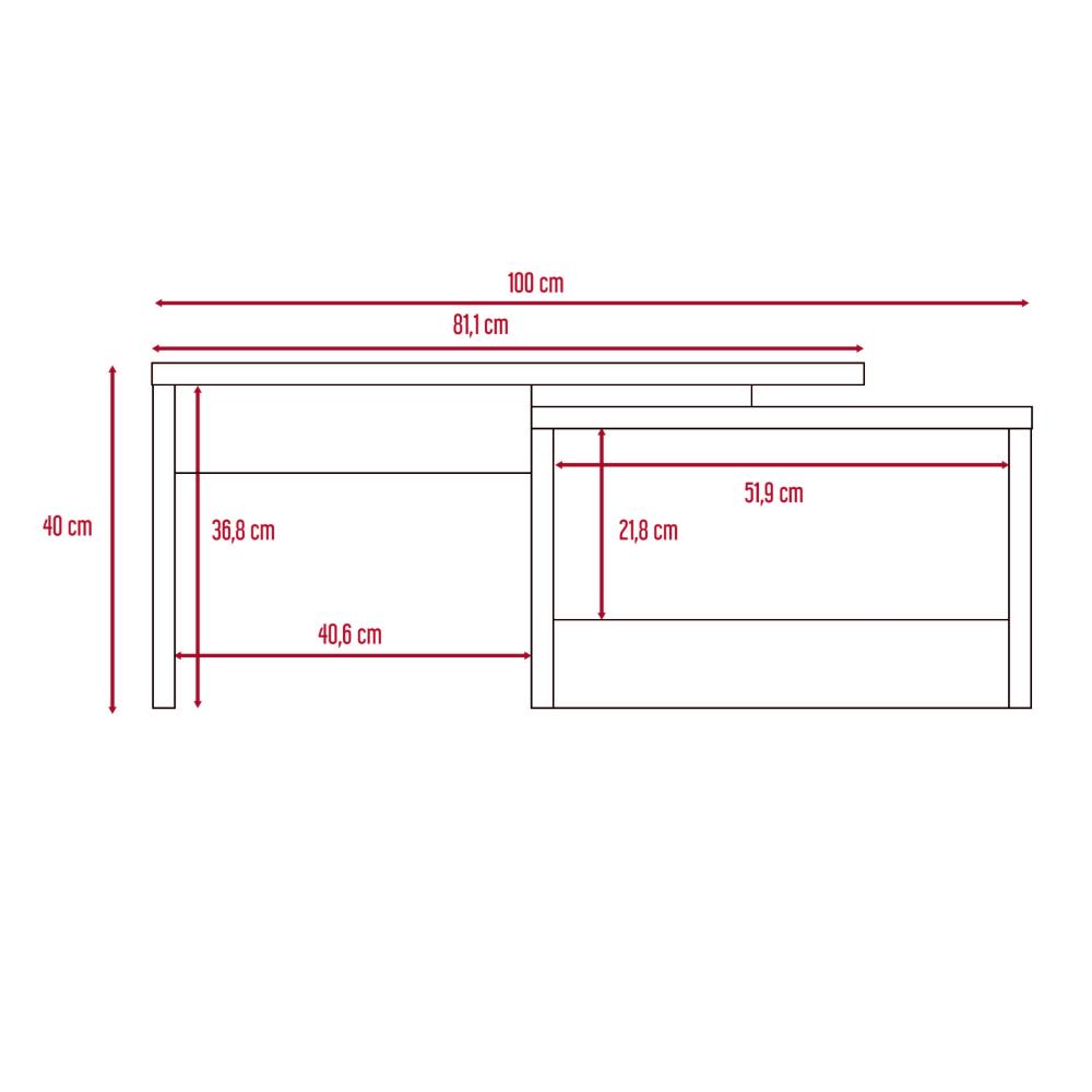 Mesa de Centro Treviso  Wengue + Miel