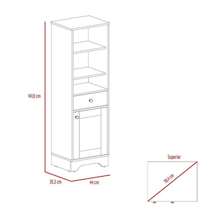 Mueble Optimizador 2 Bath Bi color  Duna Blanco