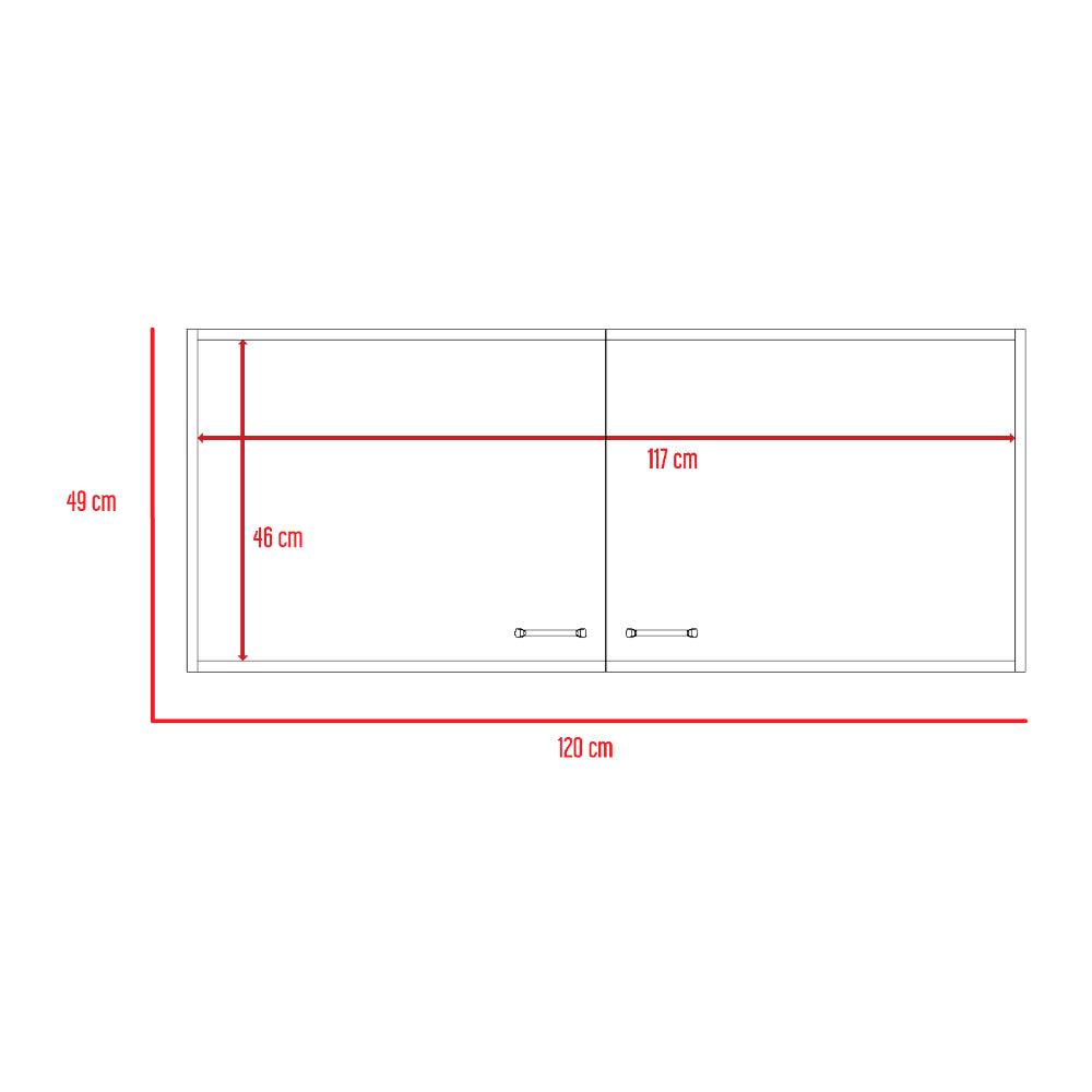 Mueble Superior Cocina Napoles Blanco 120 cm
