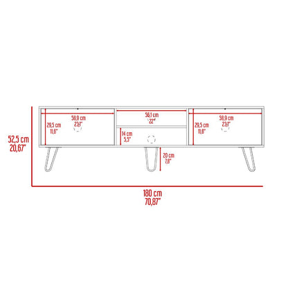 Rack para TV Mosetti Coñac para Tv de 80"