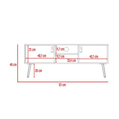 Mesa para TV Lienpo Blanco y Macadamia para TV de  50"