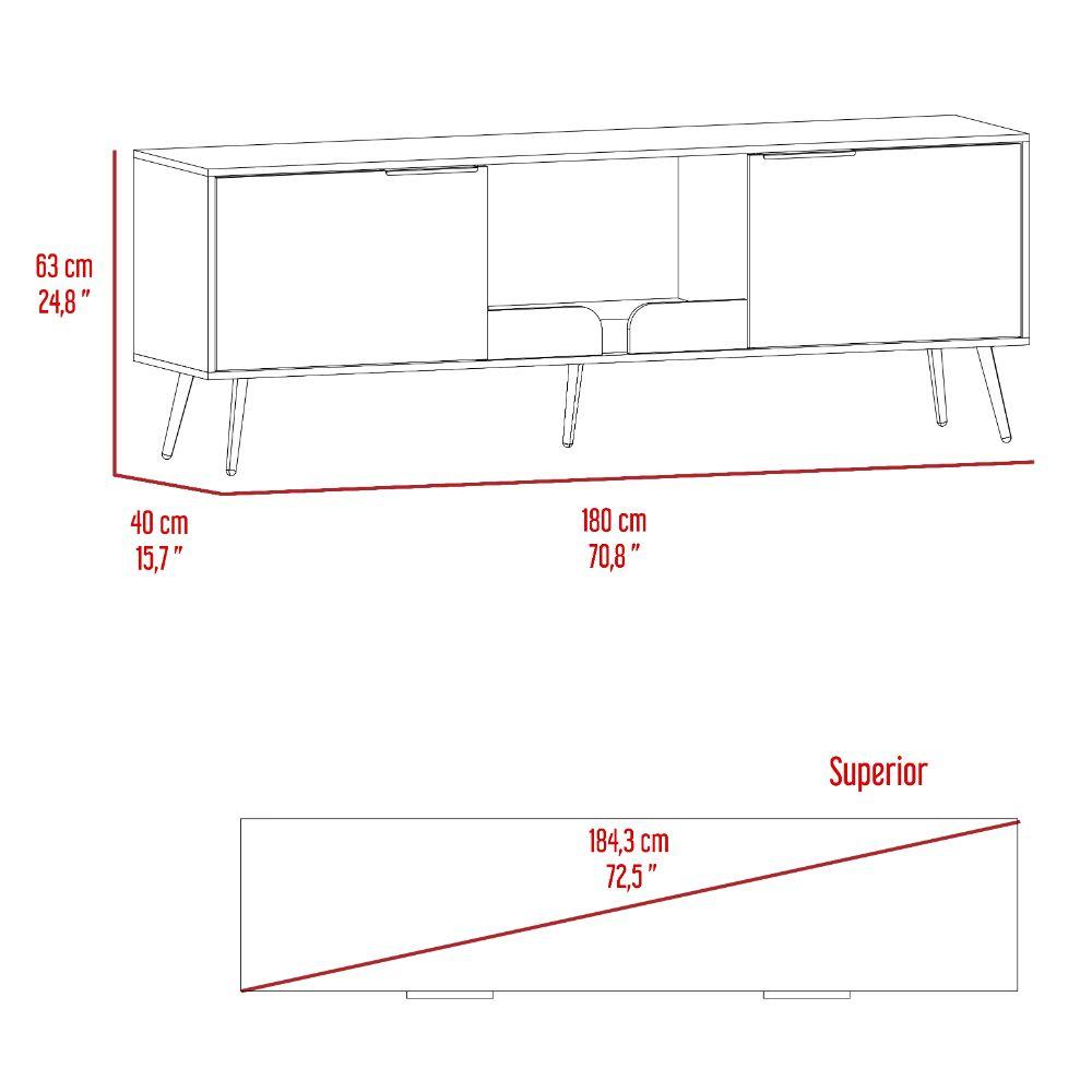 Mesa Para Tv Nova, Nogal para Tv de 75"