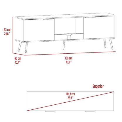 Mesa Para Tv Nova, Nogal para Tv de 75"