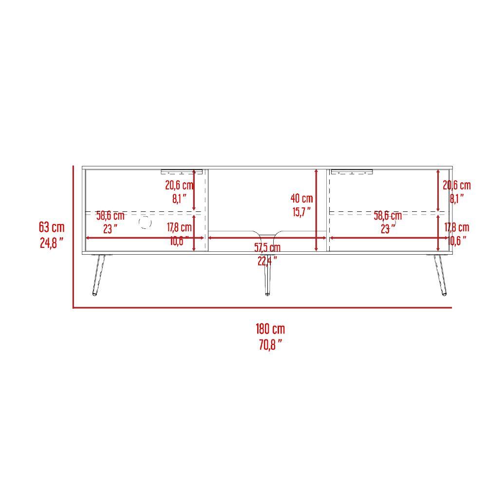 Mesa Para Tv Nova, Nogal para Tv de 75"