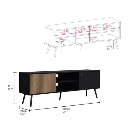 Rack para TV 65'' Donati ECO 150  Wengue Lenno