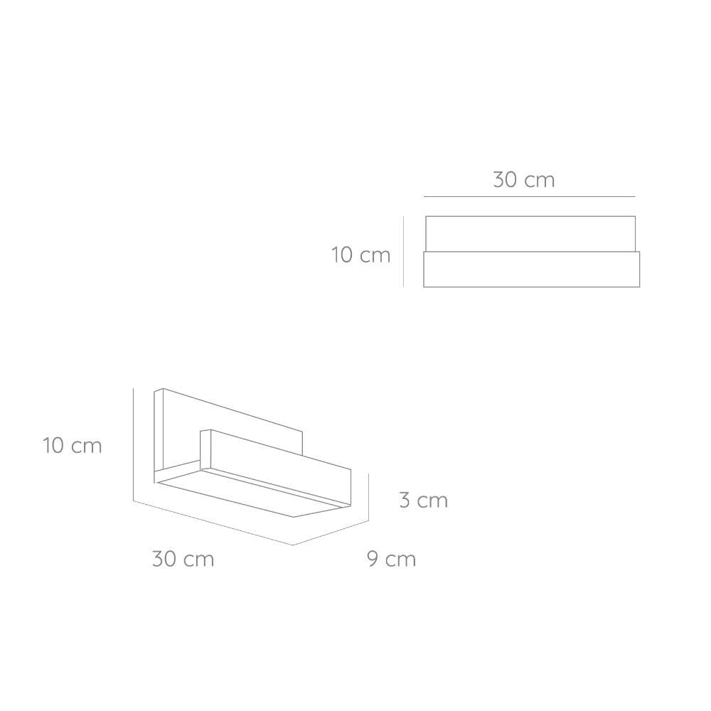 Repisa Julia Blanco 30 cm