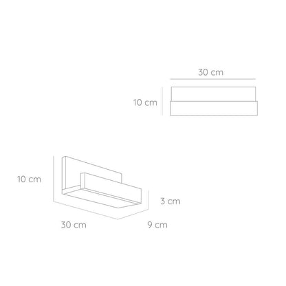Repisa Julia Blanco 30 cm