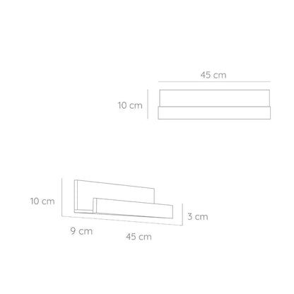 Repisa Julia Blanco 45 cm