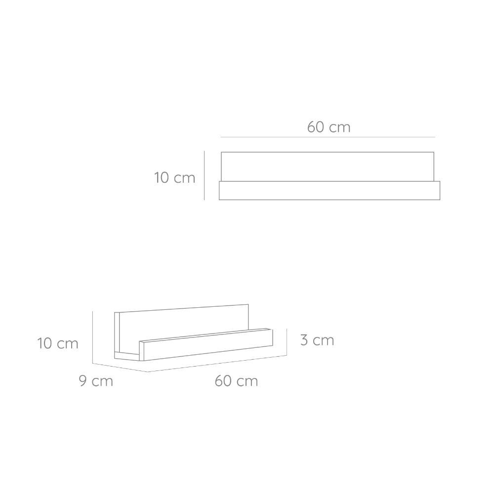 Repisa Julia Blanco 60 cm