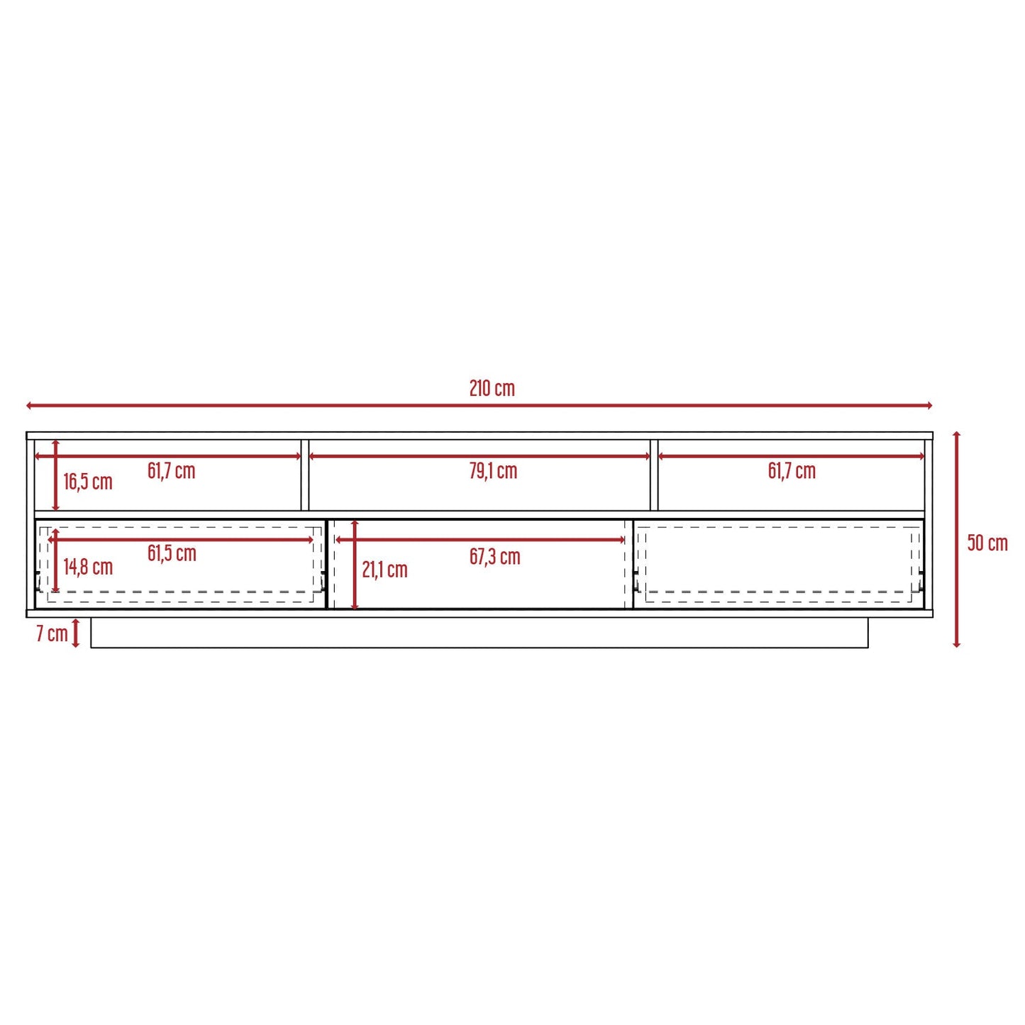 Rack Inferior Montessi  Siena + Wengue