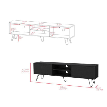 Mesa Para Tv Morelli Wengue Para Tv de 70"