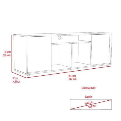 Mesa para TV Prana Wengue para Tv de 65"