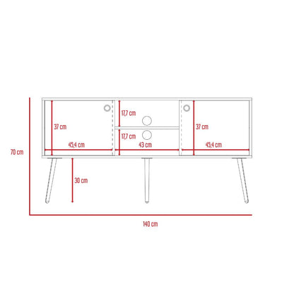 Mesa Para Tv Texas Nogal para Tv de 60"