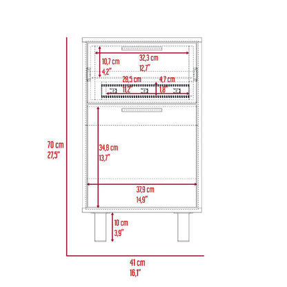 Mesa de Noche Secret Z80 Wengue