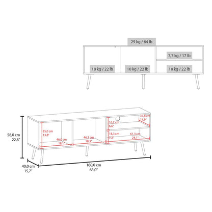 Mesa para TV Vulcan Wengue para TV de 70"