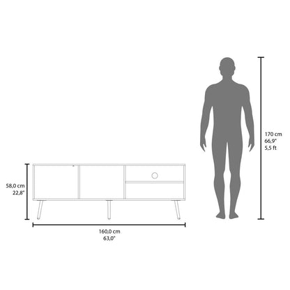 Mesa para TV Vulcan Blanco hasta 70"