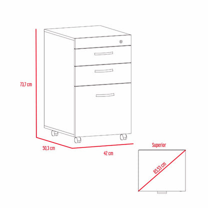 Archivador Boreal Wengue y Ceniza