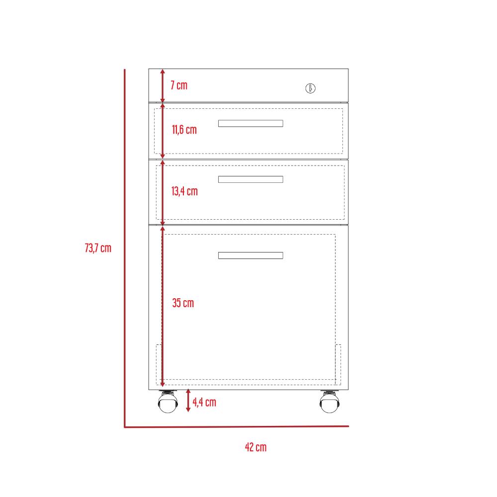 Archivador Boreal Wengue y Ceniza