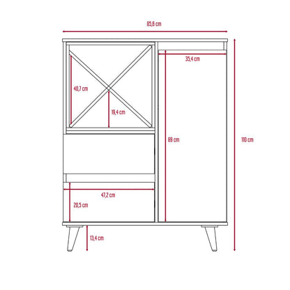 Mueble Bar Lazzaro  Miel y Plomo
