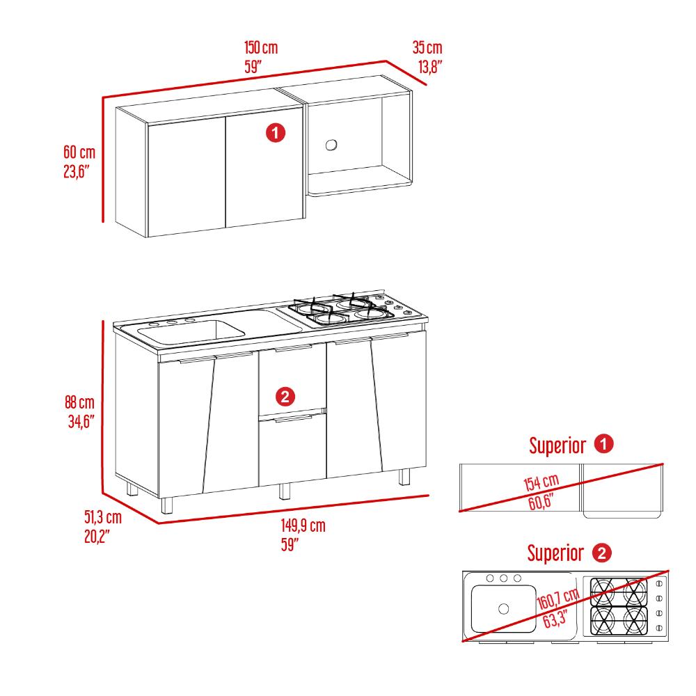 Cocina  Nara  Niebla y Onix sin Meson