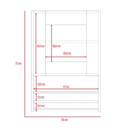 Alacena Balboa Blanco y Mocca