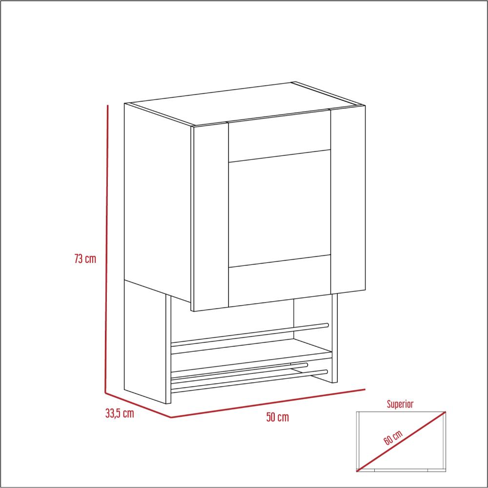 Alacena Balboa Blanco y Mocca