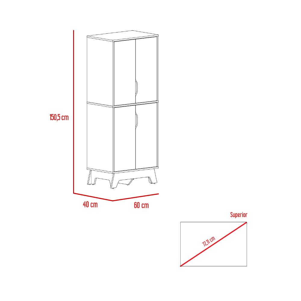 Alacena Pamplona Blanco y Duna