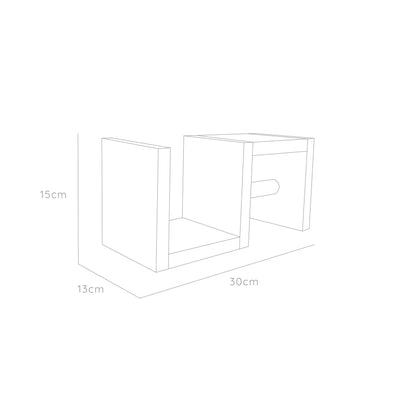Repisa Mila para papel higiénico