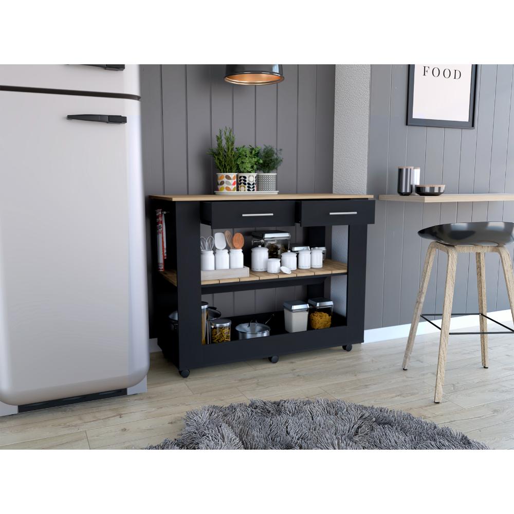 Barra de Cocina Ferrani 46 Wengue y Macadamia