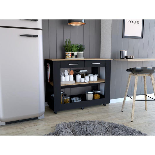 Barra de Cocina Ferrani 46 Wengue y Macadamia