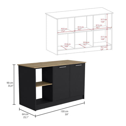 Isla de Cocina Juniper Wengue macadamia