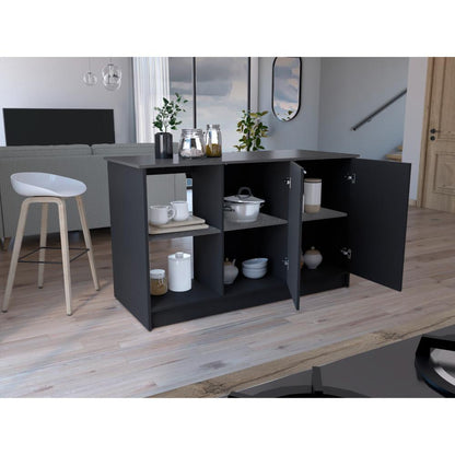 Barra de Cocina Samboni Wengue y Gris