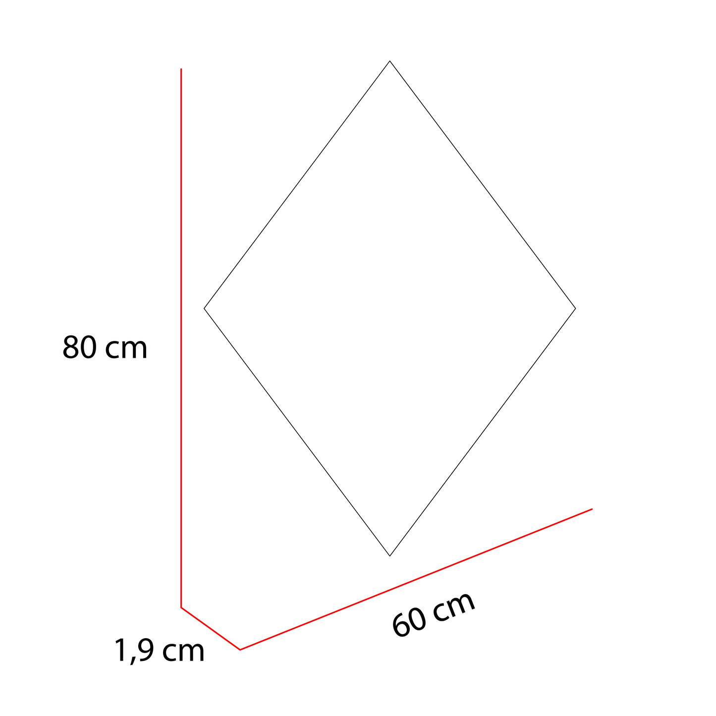 Espejo serrano diseño en rombo